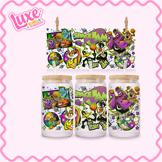 16oz UV DTF Wrap | Space Basketball | #3137