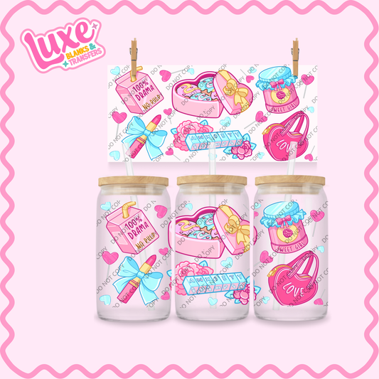 16oz UV DTF Wrap | Cutesy Girly Things | #2344