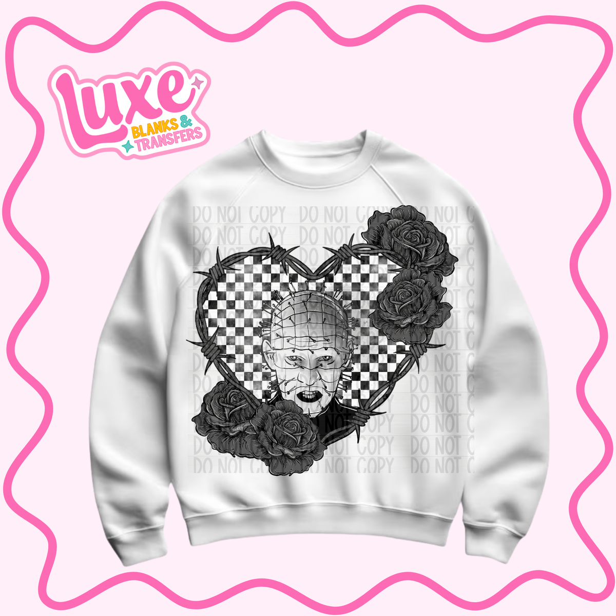 DTF Heat Transfer | B&W PIN | #1528