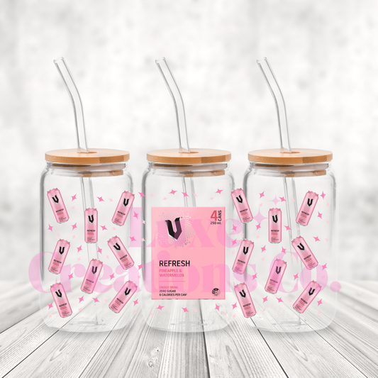V Pink Style #3 UV DTF Wrap (#212)