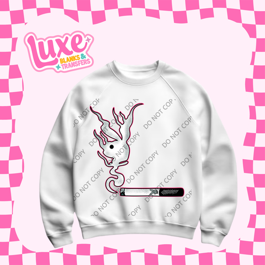 DTF Heat Transfer | Play Bunny Smoke | #515