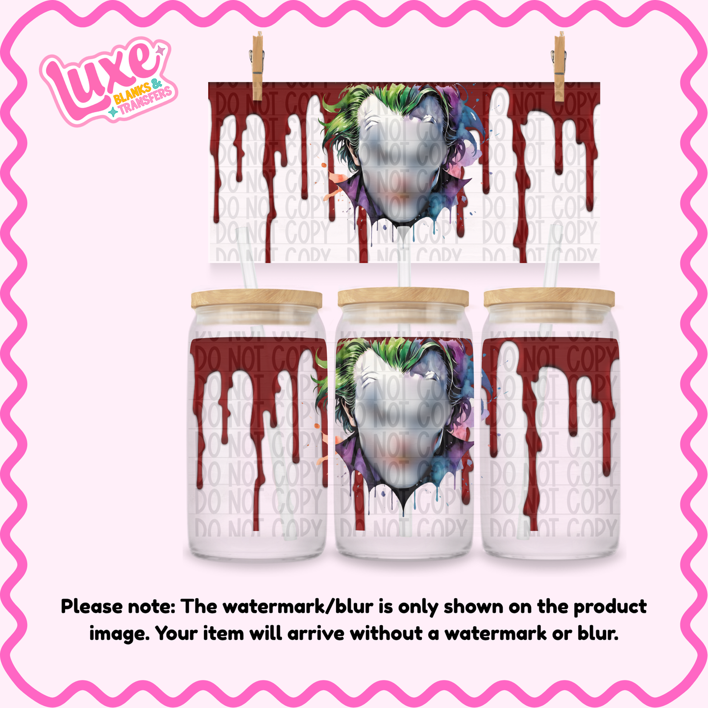 16oz UV DTF Wrap | J0k3r | #N146