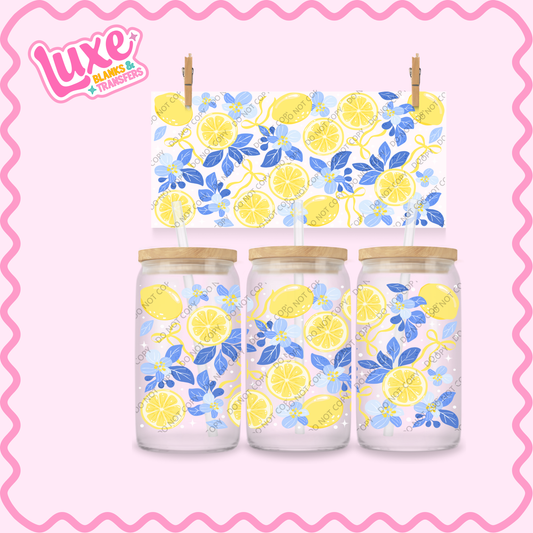 16oz UV DTF Wrap | Lemon Pattern | #2348