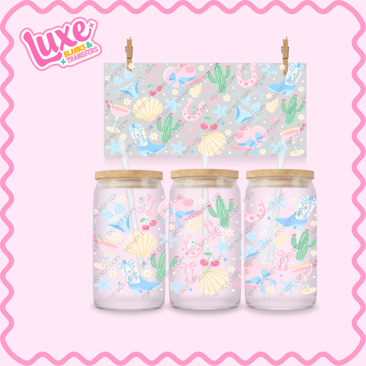 16oz UV DTF Wrap | Coastal Cowgirl | #2350