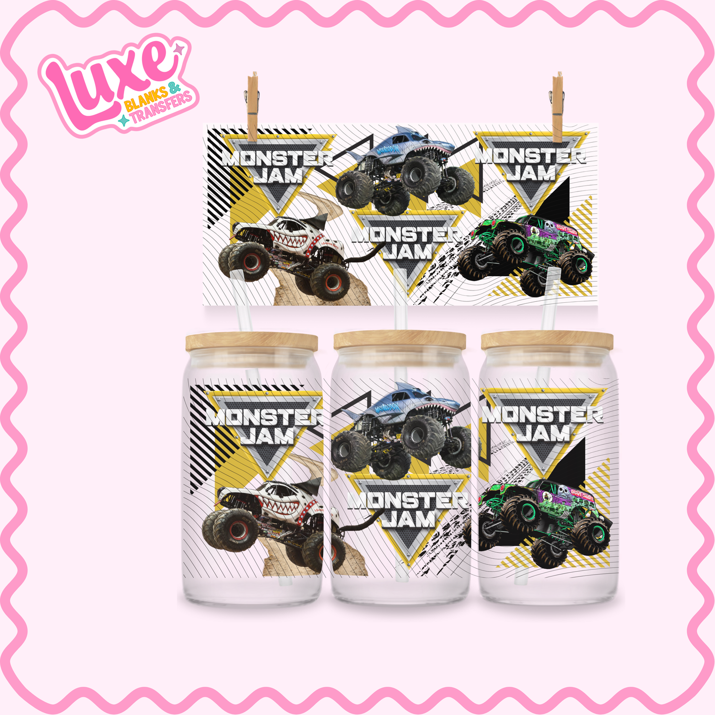 16oz UV DTF Wrap | Monster Jam | #3142