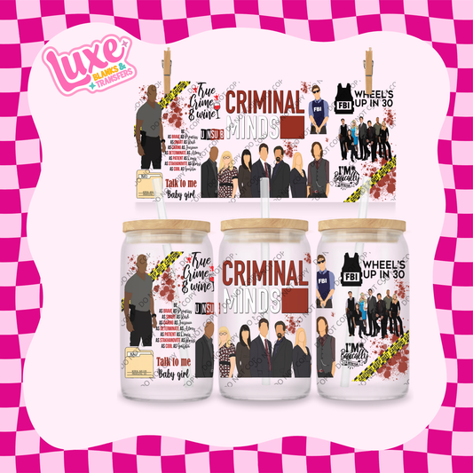 16oz UV DTF Wrap | Criminal Minds | #1872