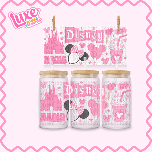 16oz UV DTF Wrap | Dis Pink | #3398