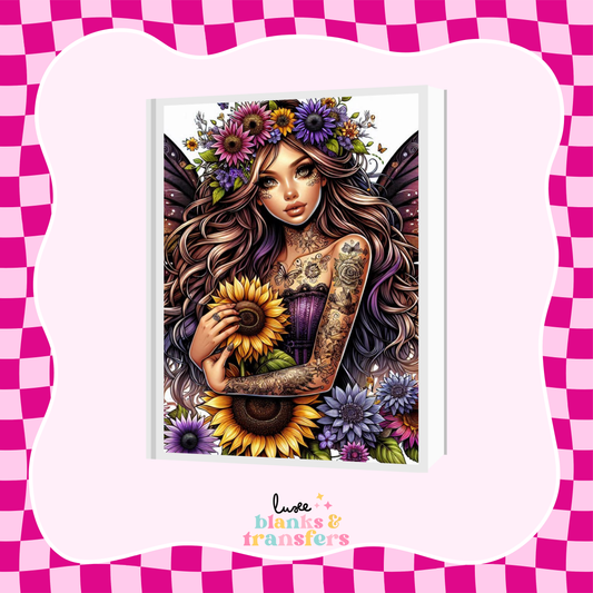 Fairy Girl A5 Journal UV DTF Transfer (#A24)