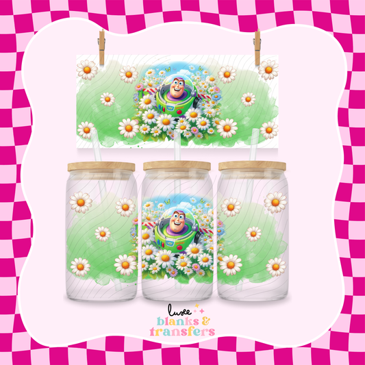 Buzz Flowers UV DTF Wrap (#503)