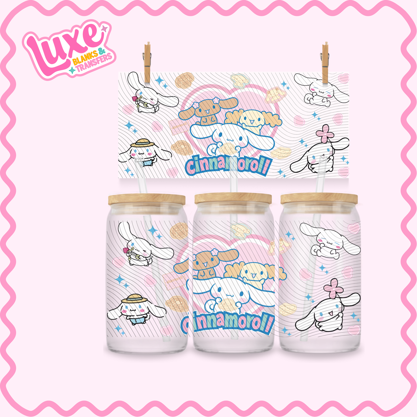 16oz UV DTF Wrap | Cinna Character | #2662
