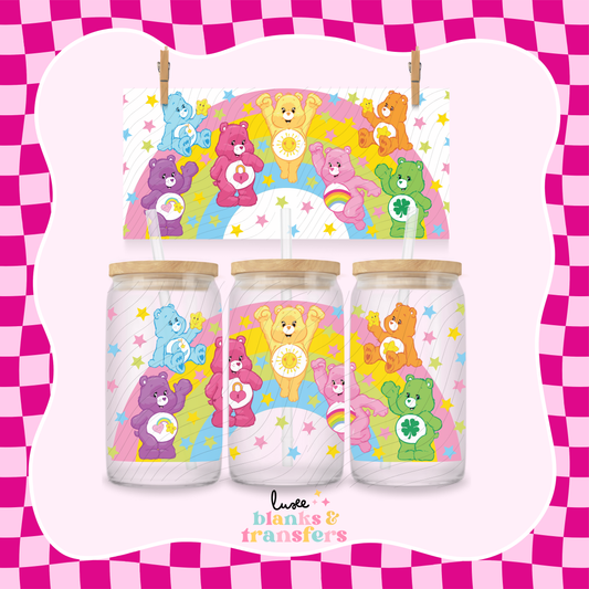 Care Bear Rainbow UV DTF Wrap (#504)