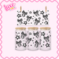 16oz UV DTF Wrap | Checkered Bows & Stars | #2664