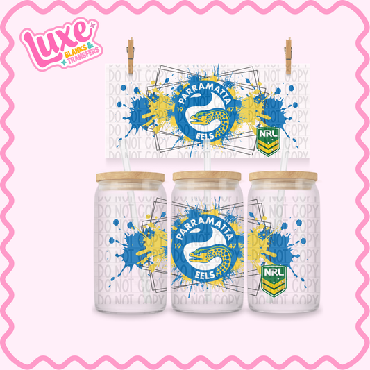 16oz UV DTF Wrap | Eels Rugby Team | #3635