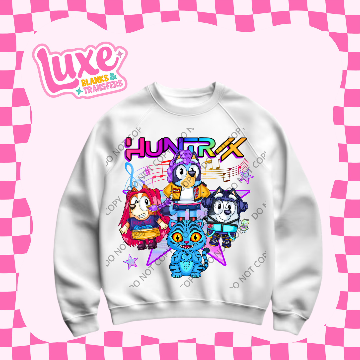 DTF Heat Transfer | K-Pop X Blue | #526