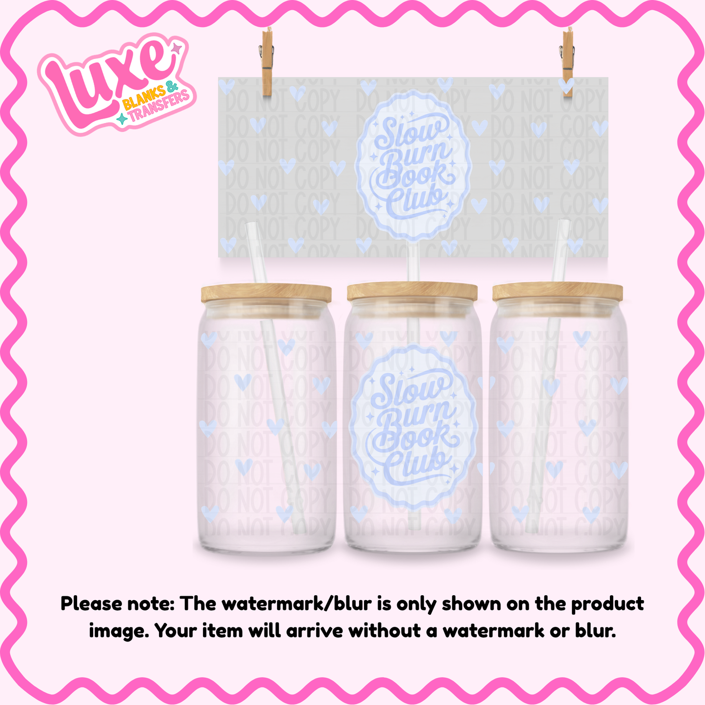 16oz UV DTF Wrap | Slow Burn Book Club | #4133