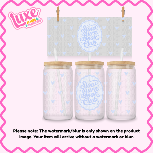 16oz UV DTF Wrap | Slow Burn Book Club | #4133