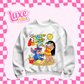 DTF Heat Transfer | Blue Alien Live Your Best Life | #530