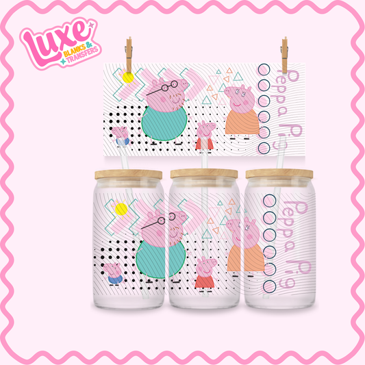 16oz UV DTF Wrap | Peppa | #3151