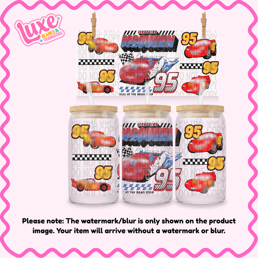 16oz UV DTF Wrap | 95 Race Car | #1486