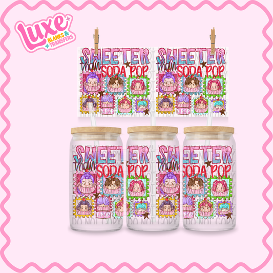 16oz UV DTF Wrap | Sweeter Than Soda Pop | #2361