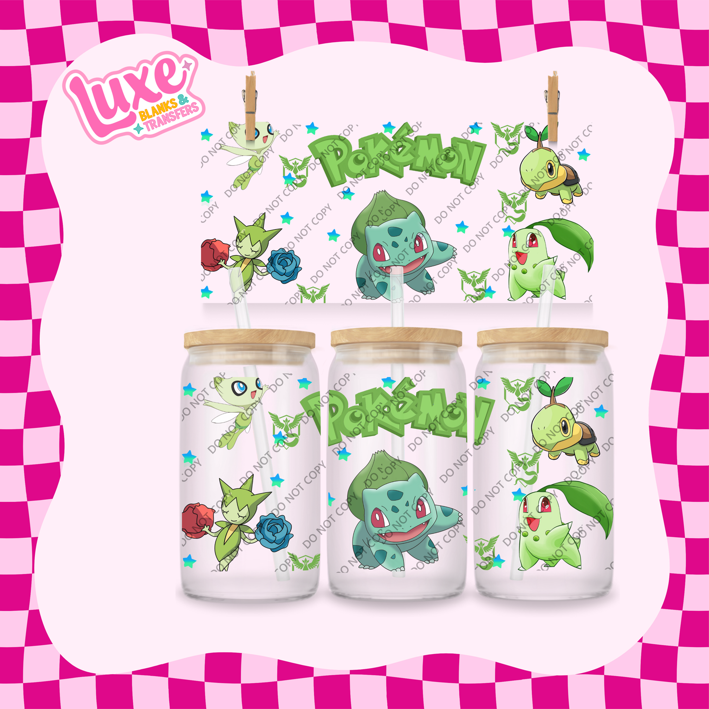 16oz UV DTF Wrap | Poke Green | #1882