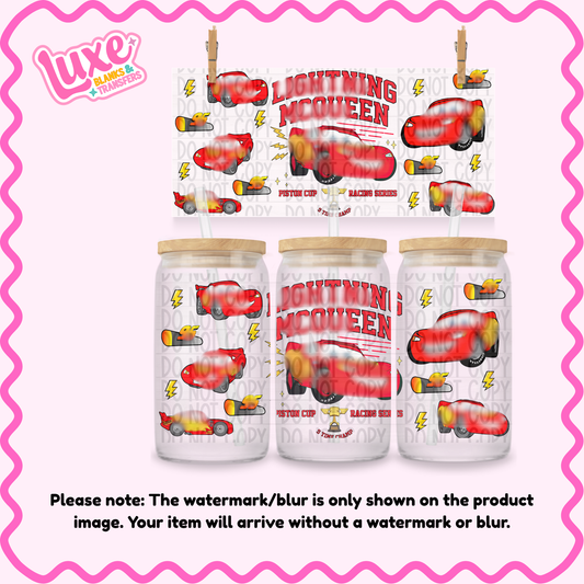 16oz UV DTF Wrap | 95 Race Car Name | #1487