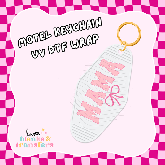 Motel Keychain UV DTF Wrap (#C27)