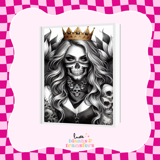 Tattoo Girl A5 Journal UV DTF Transfer (#A25)