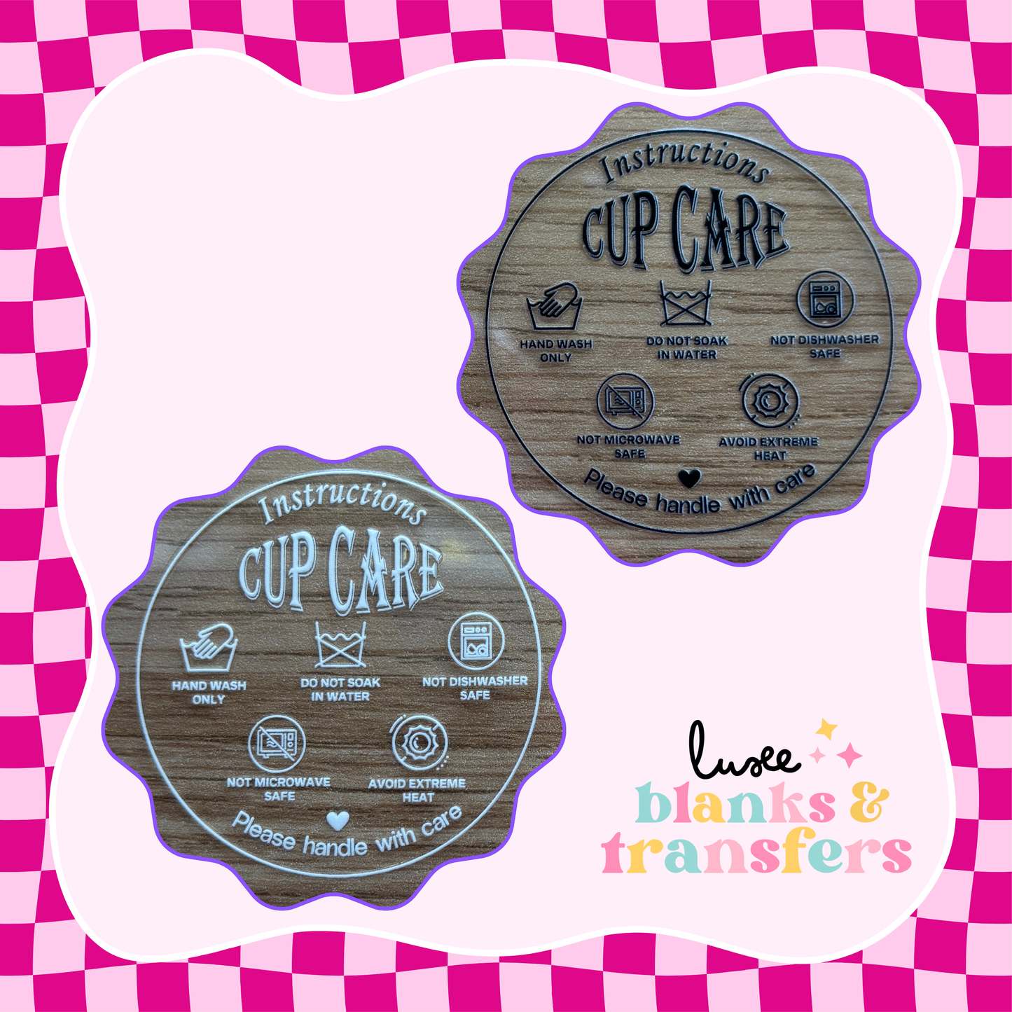 Cup Care UV DTF Decal