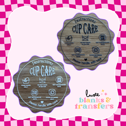 Cup Care UV DTF Decal