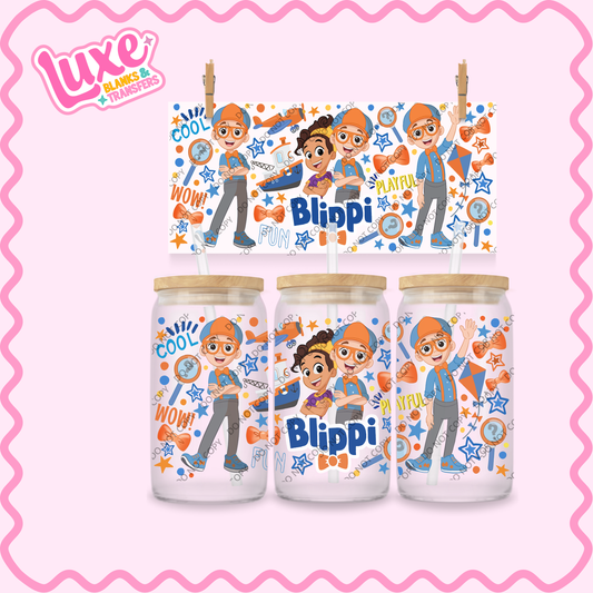 16oz UV DTF Wrap | Blip. Kids Character | #2127