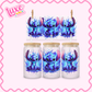16oz UV DTF Wrap | Blue Splatter Alien | #2672