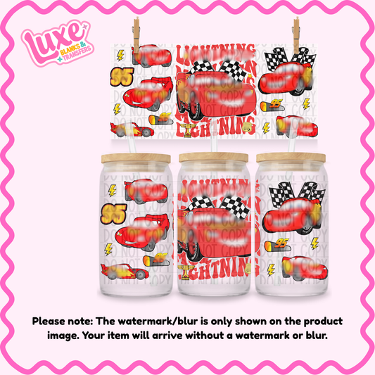 16oz UV DTF Wrap | 95 Race Car Red | #1487A