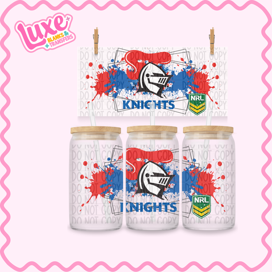 16oz UV DTF Wrap | Knights Rugby Team | #3643