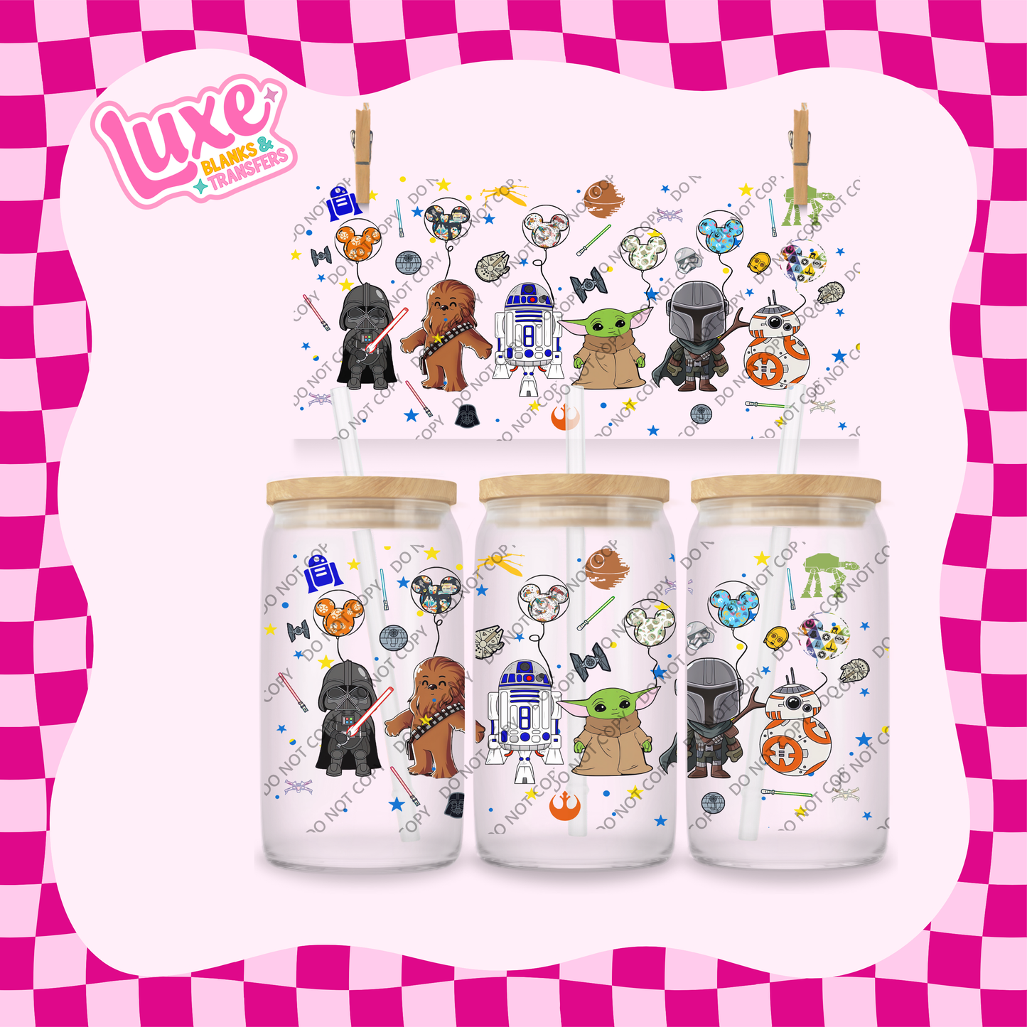 16oz UV DTF Wrap | Star Battle | #1885