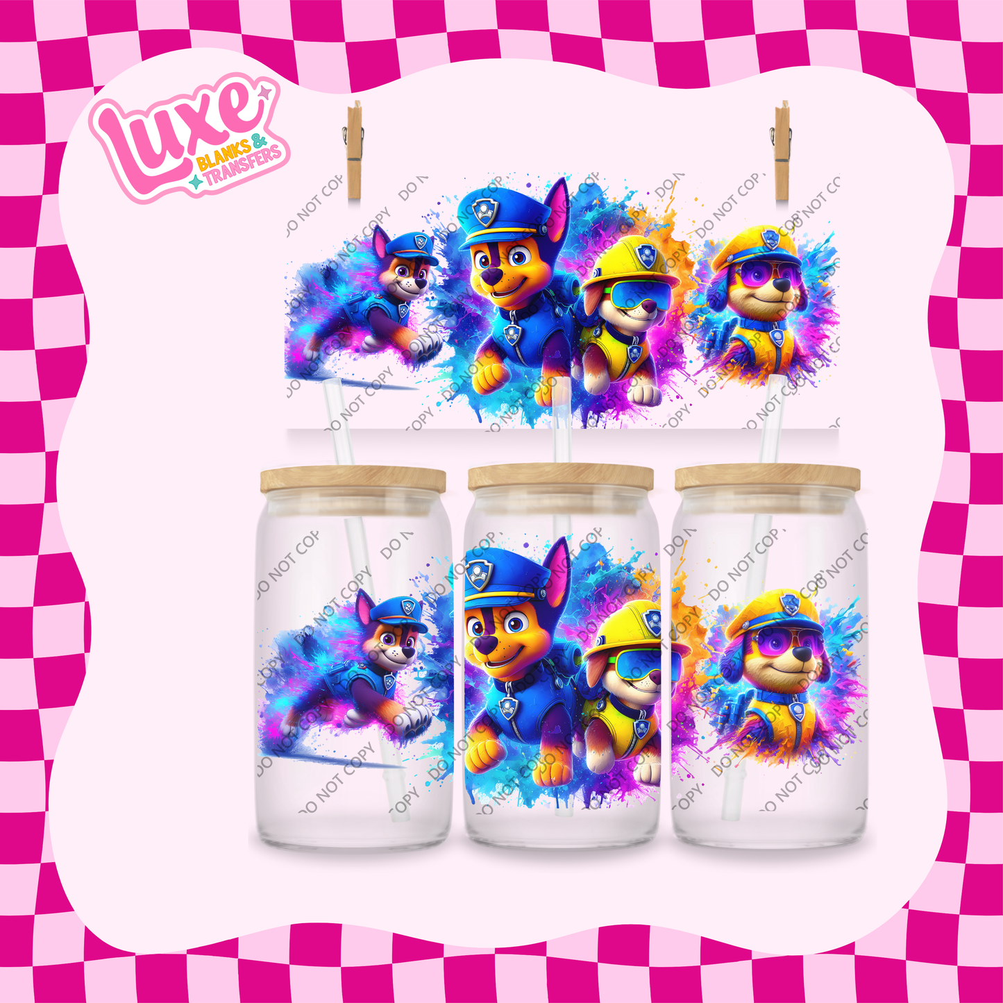 16oz UV DTF Wrap | Paw Show | #1887