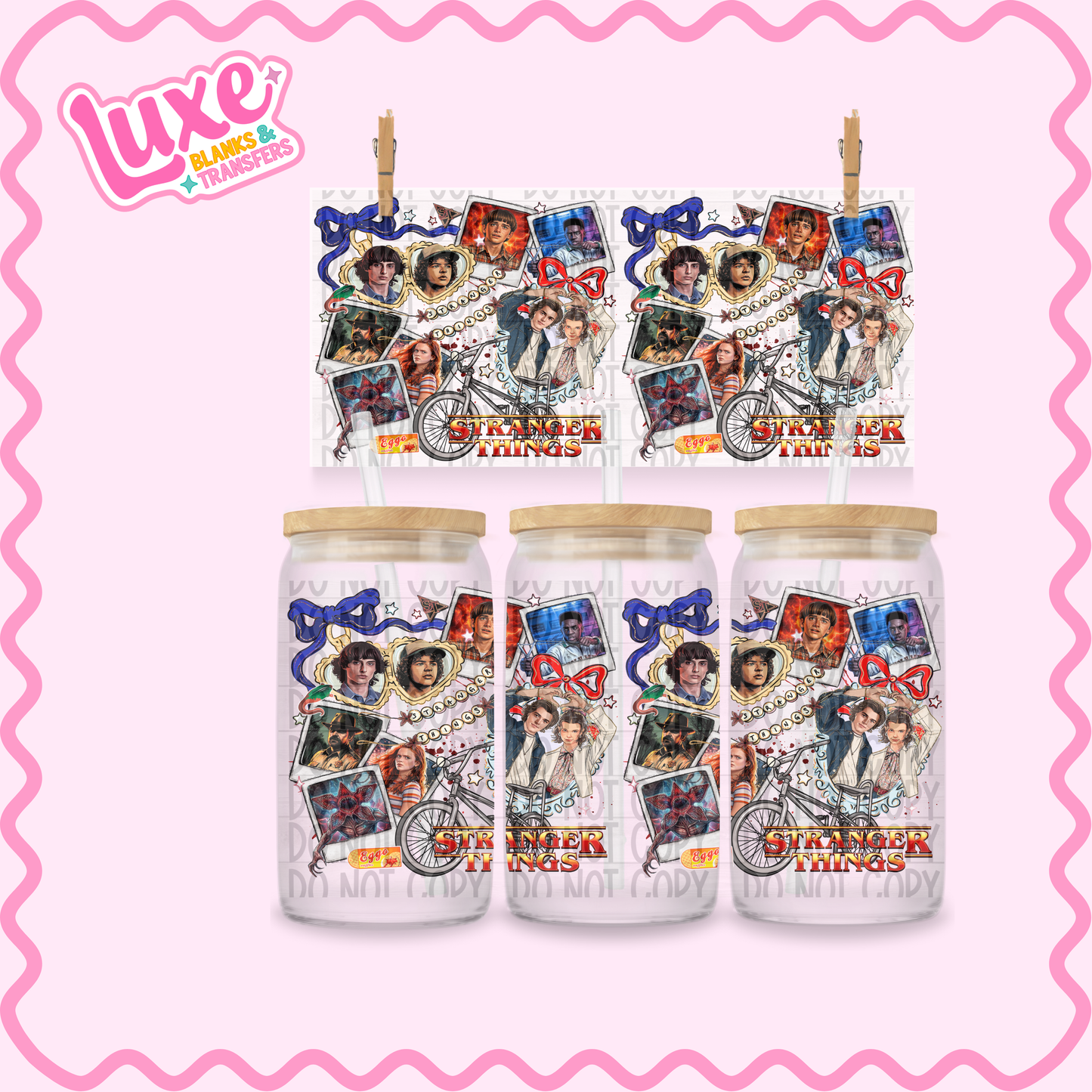 16oz UV DTF Wrap | Stranger Show Locket | #2367