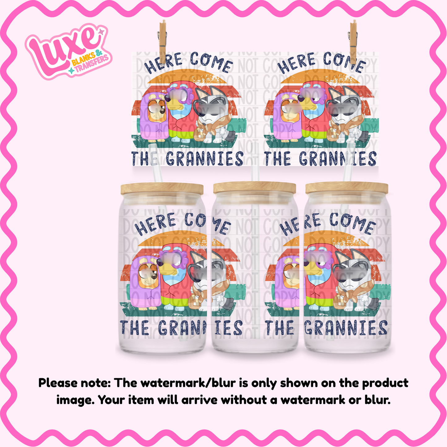 16oz UV DTF Wrap | Grannies | #N172