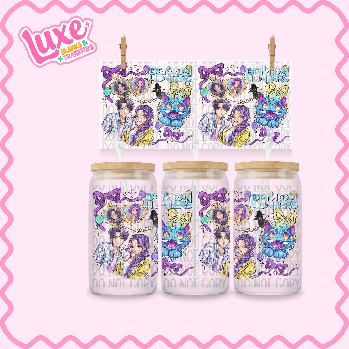 16oz UV DTF Wrap | K-Pop Locket | #2369