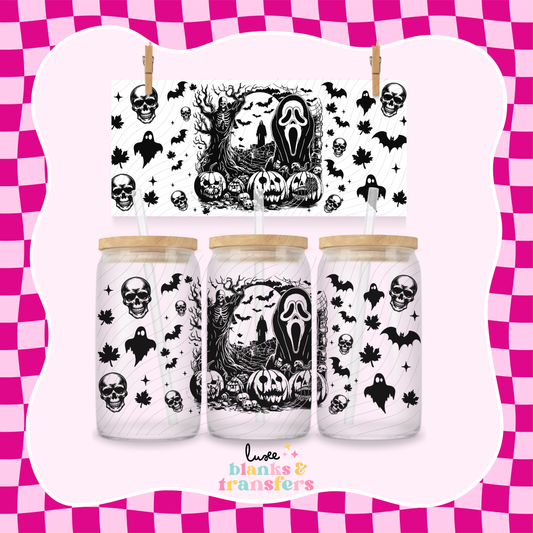 Halloween Ghostface UV DTF Wrap (#516)