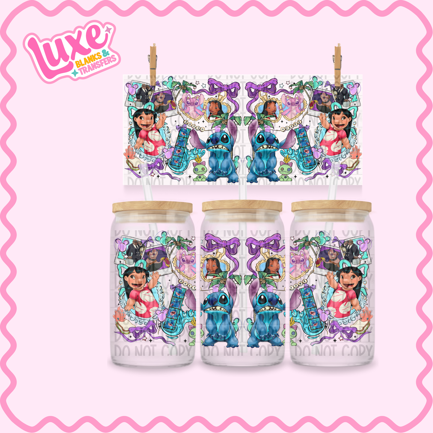 16oz UV DTF Wrap | Ohana Locket | #2371