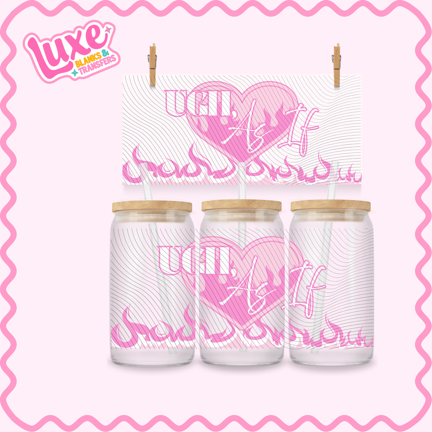 16oz UV DTF Wrap | Ugh, As If | #3162