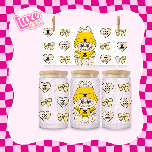 Boujee Bubu Yellow | 16oz UV DTF Wrap | #1404