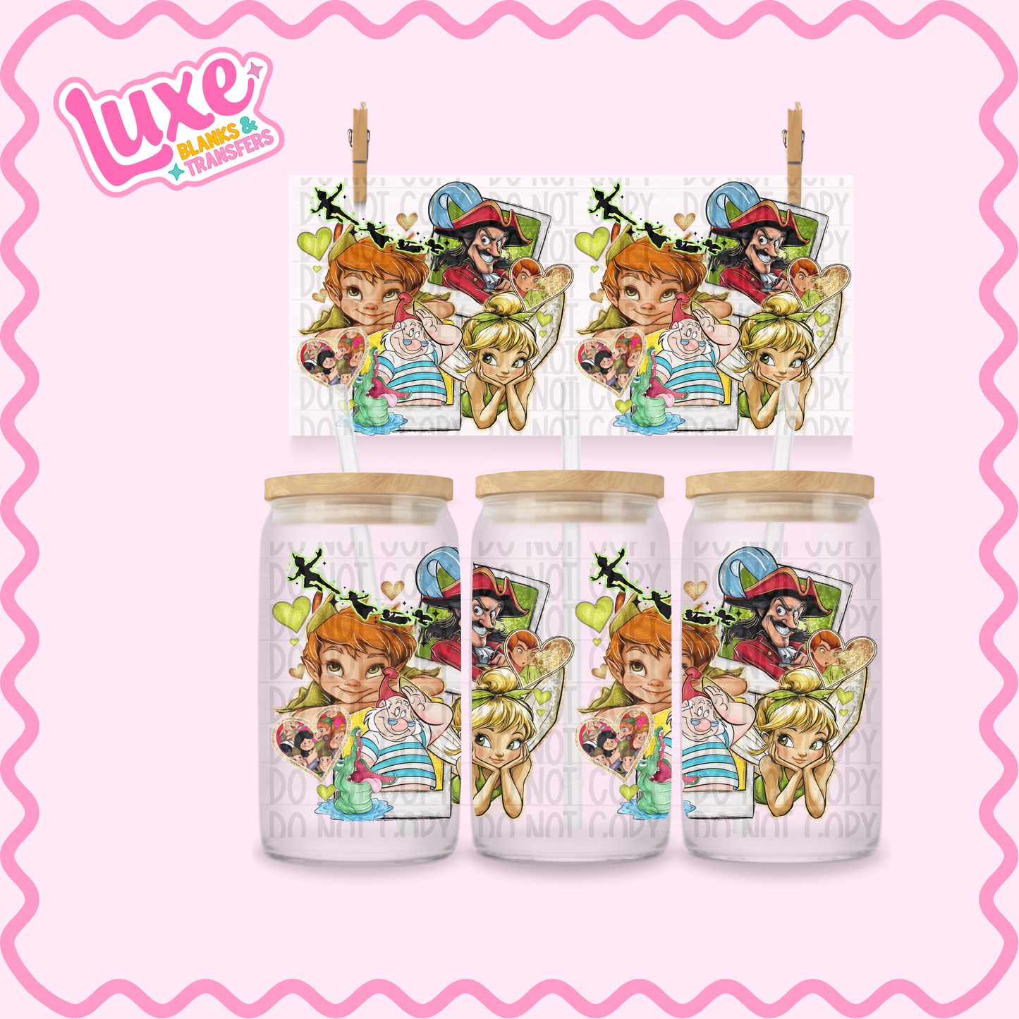 16oz UV DTF Wrap | Cutesy Tink | #2372