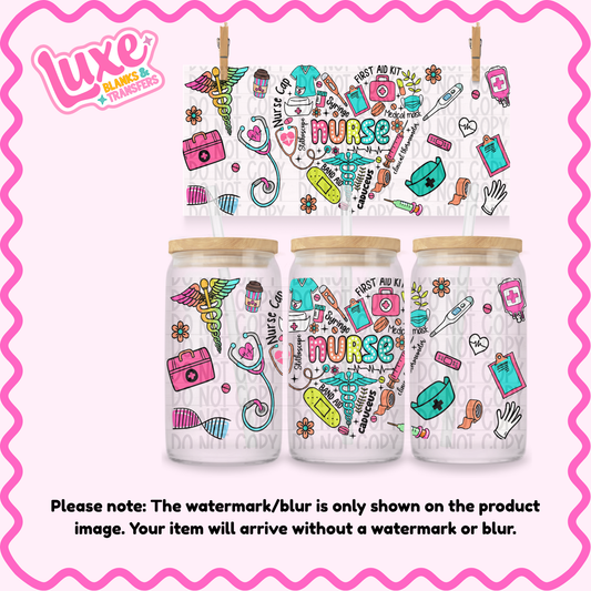 16oz UV DTF Wrap | Nurse | #3870