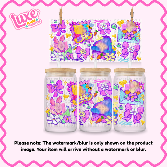 16oz UV DTF Wrap | Yellow Bear Stamps | #1957