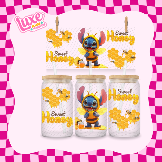 Blue Alien Honey | 16oz UV DTF Wrap | #1643