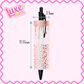 UV DTF Pen Wrap | Rose Gold Leopard Print Drip | #28