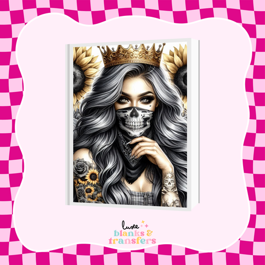 Tattoo Girl A5 Journal UV DTF Transfer (#A26)