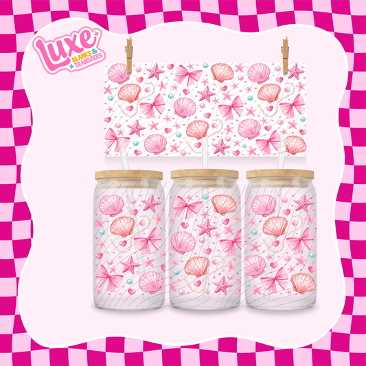 Seashell & Pearls | 16oz UV DTF Wrap | #1405